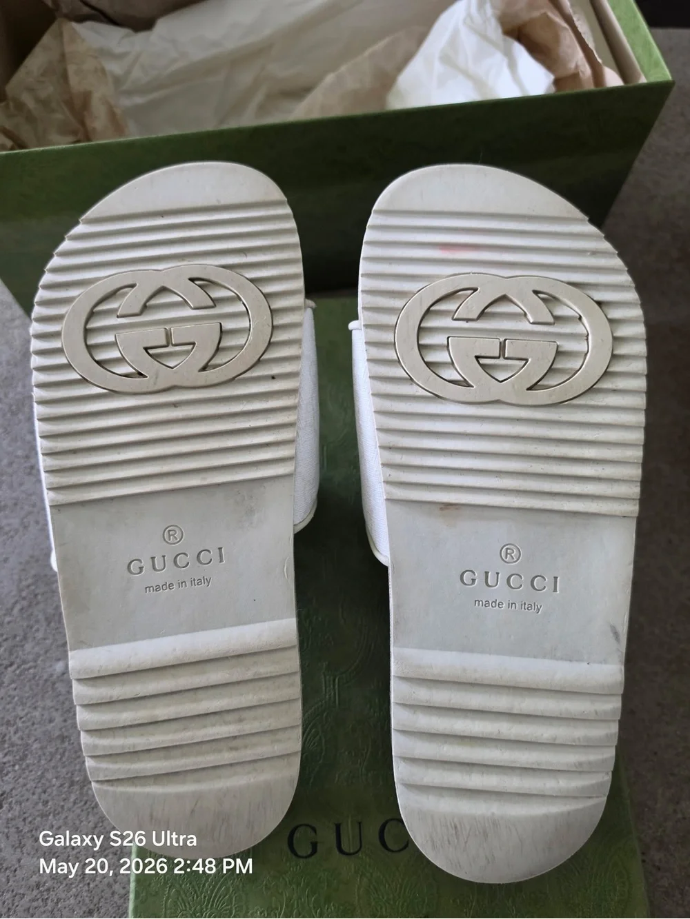 Gucci Monogram Slide Canvas